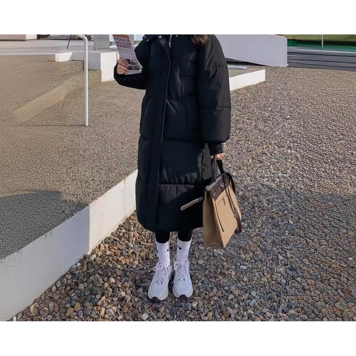 Women's Loose Mid-length Puffer Down Jacket