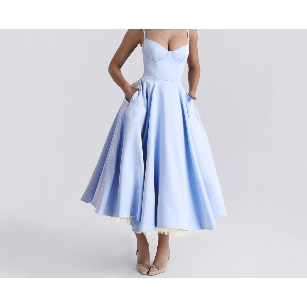 Women's Mesh Maxi Double-layer Slip Dress