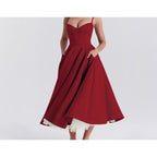 Women's Mesh Maxi Double-layer Slip Dress