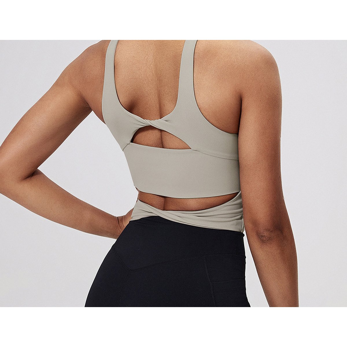 Women's Nude-feel Cross-back Sports Bra