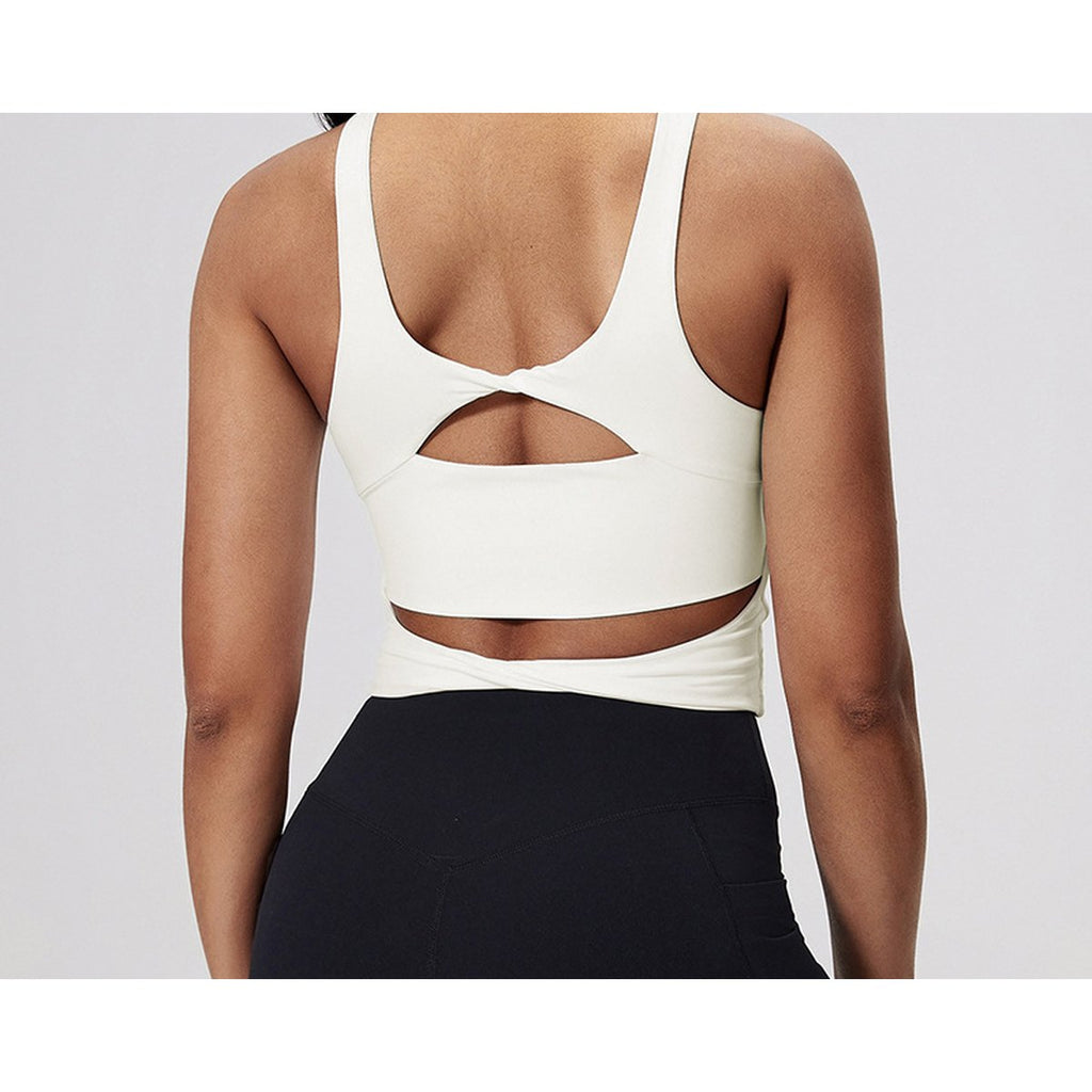 Women's Nude-feel Cross-back Sports Bra