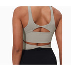 Women's Nude-feel Cross-back Sports Bra
