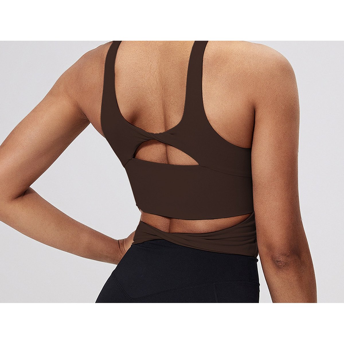 Women's Nude-feel Cross-back Sports Bra