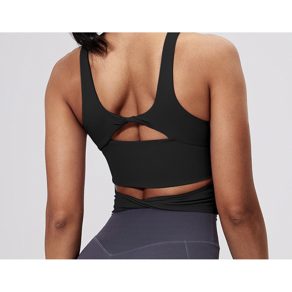 Women's Nude-feel Cross-back Sports Bra
