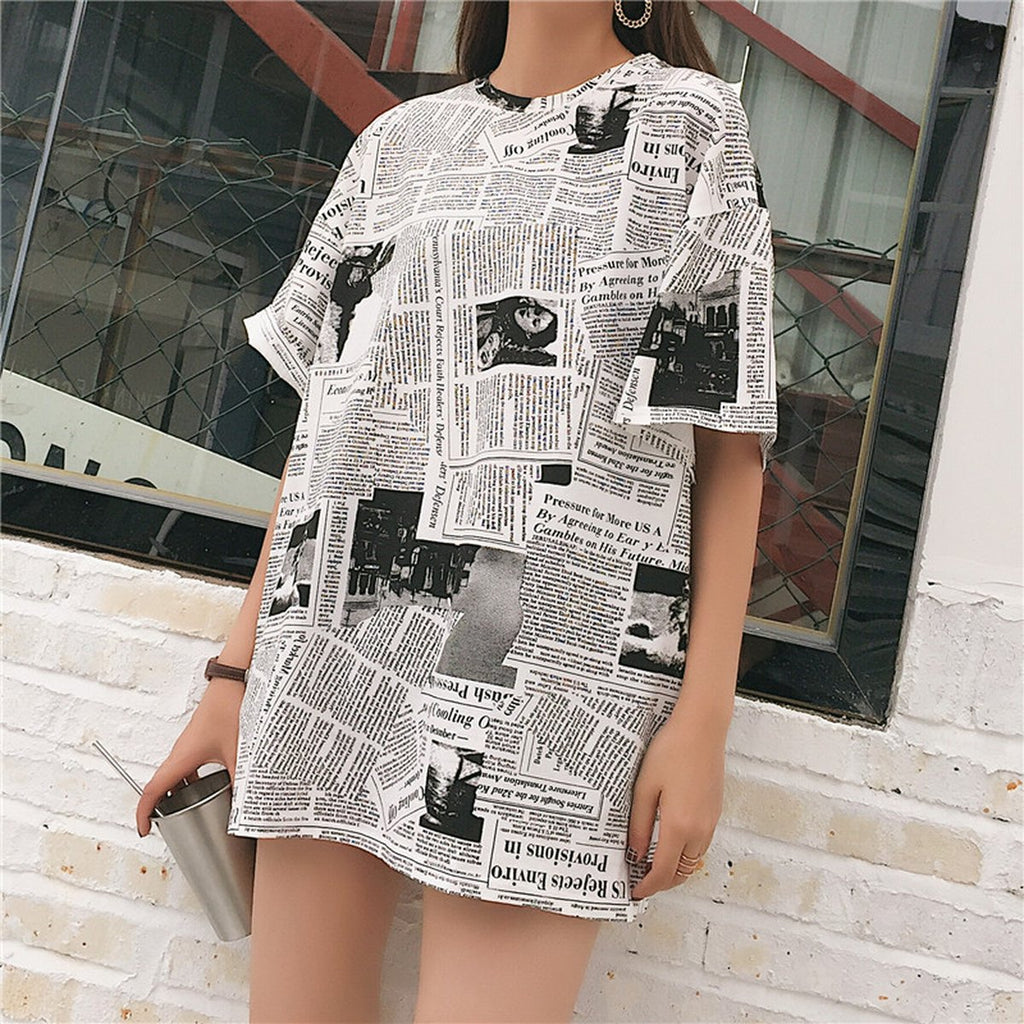 Women's Oversized Print T-Shirt