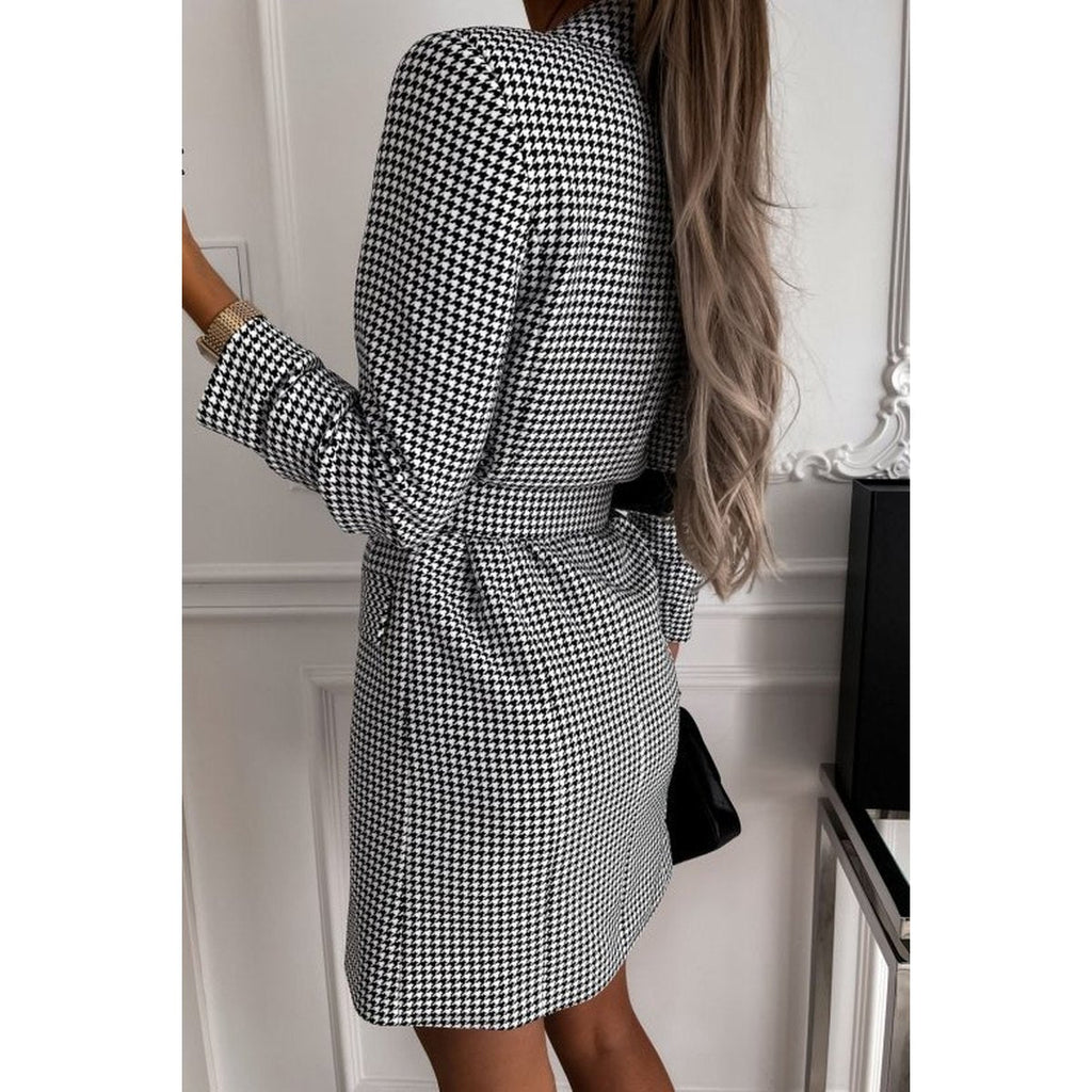 Women's Plaid Blazer Dress