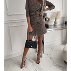 Women's Plaid Blazer Dress