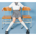 Women's Pleated Plaid Skirt