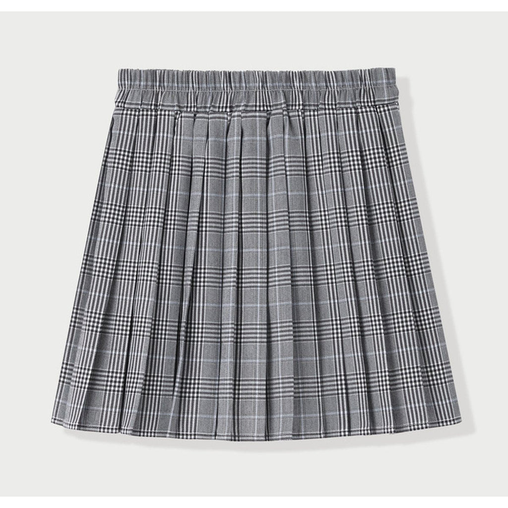 Women's Pleated Plaid Skirt