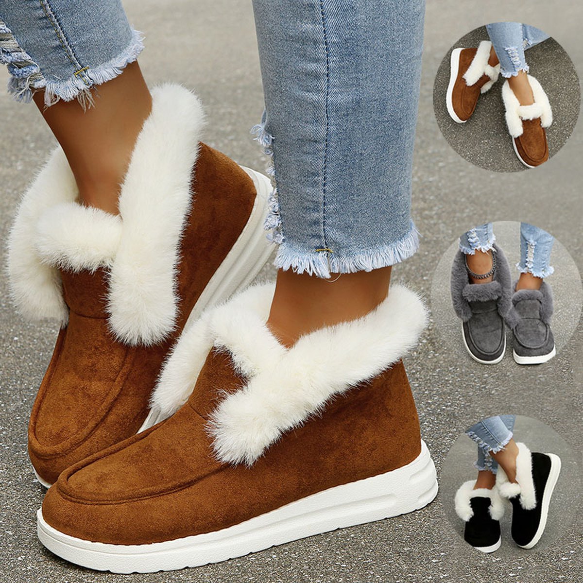 Women's Plush Snow Boots