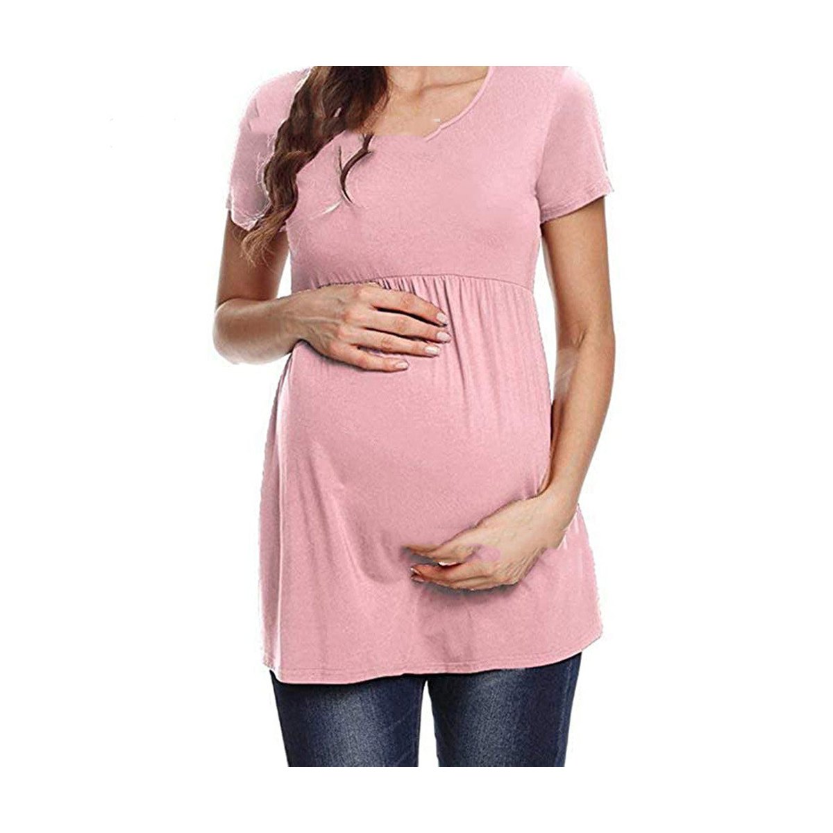 Women's Pregnant Breastfeeding Polyester T-shirt