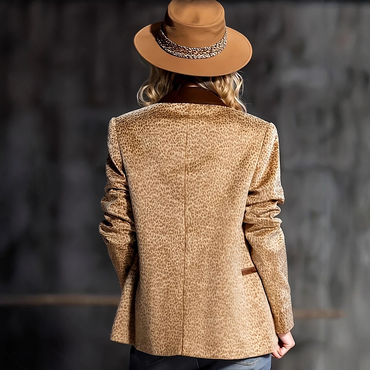 Women's Printed Casual Blazer