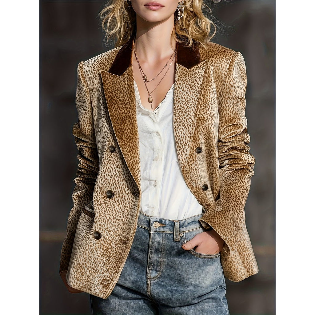 Women's Printed Casual Blazer