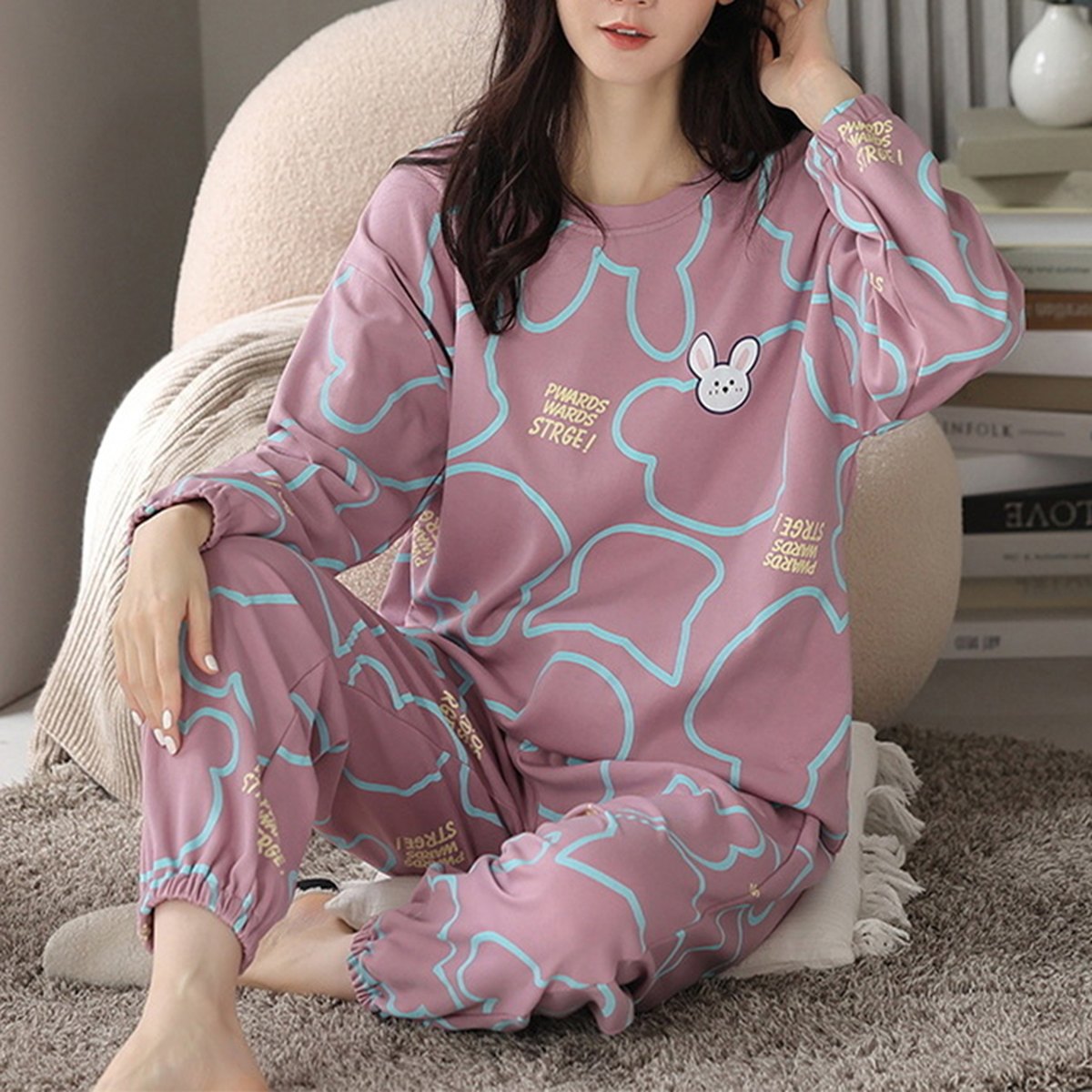 Women's Printed Pyjama Set