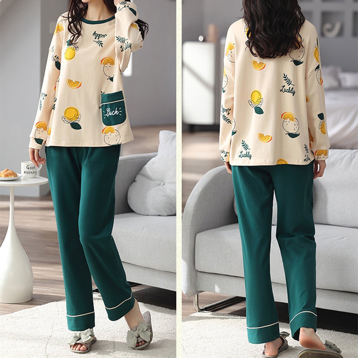 Women's Printed Pyjama Set