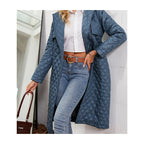 Women's Retro Lace Lapel Down Jacket