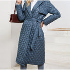 Women's Retro Lace Lapel Down Jacket