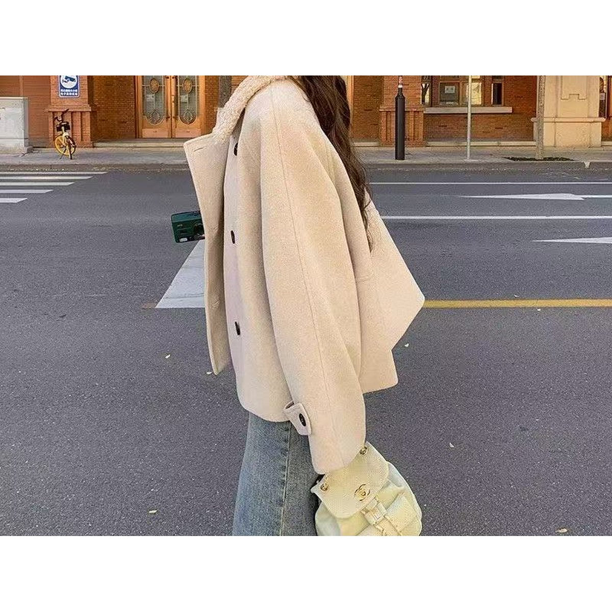 Women's Short Wool Coat Petite