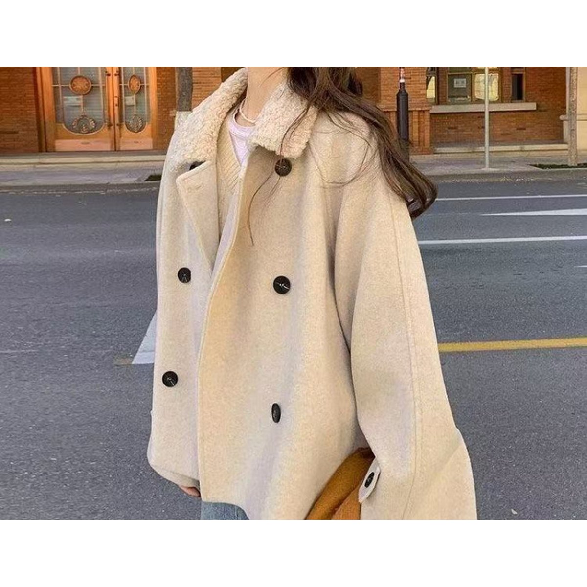 Women's Short Wool Coat Petite