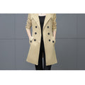Women's Slim Trench Coat Plus Size Mid-length