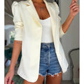 Women's Solid-color Lapel Blazer
