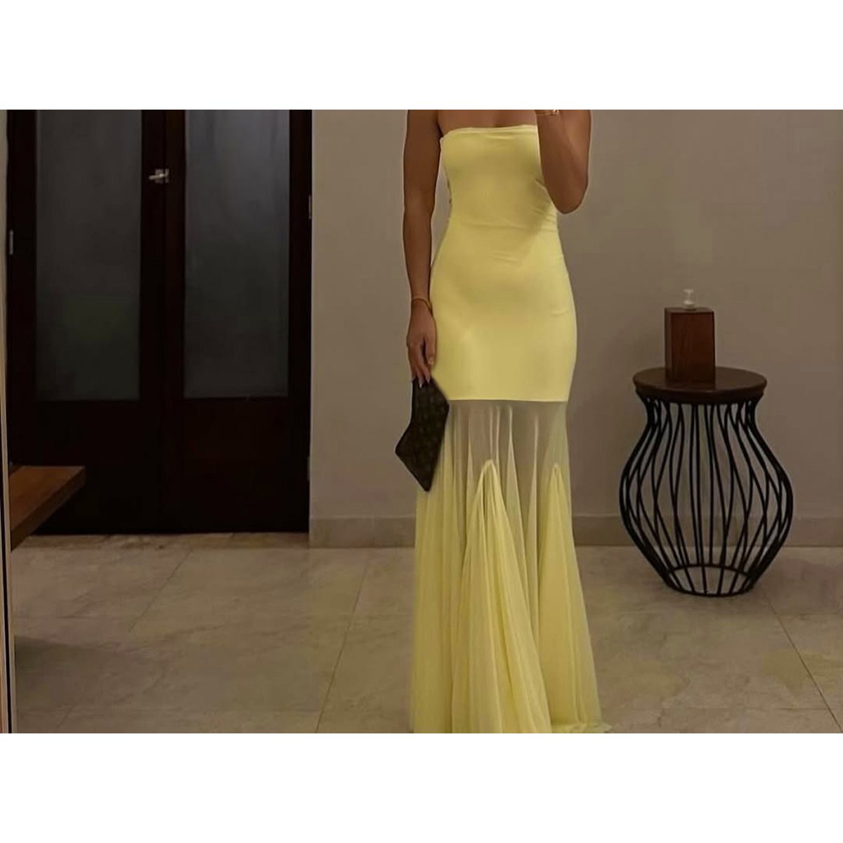 Women's Strapless Sleeveless Dress
