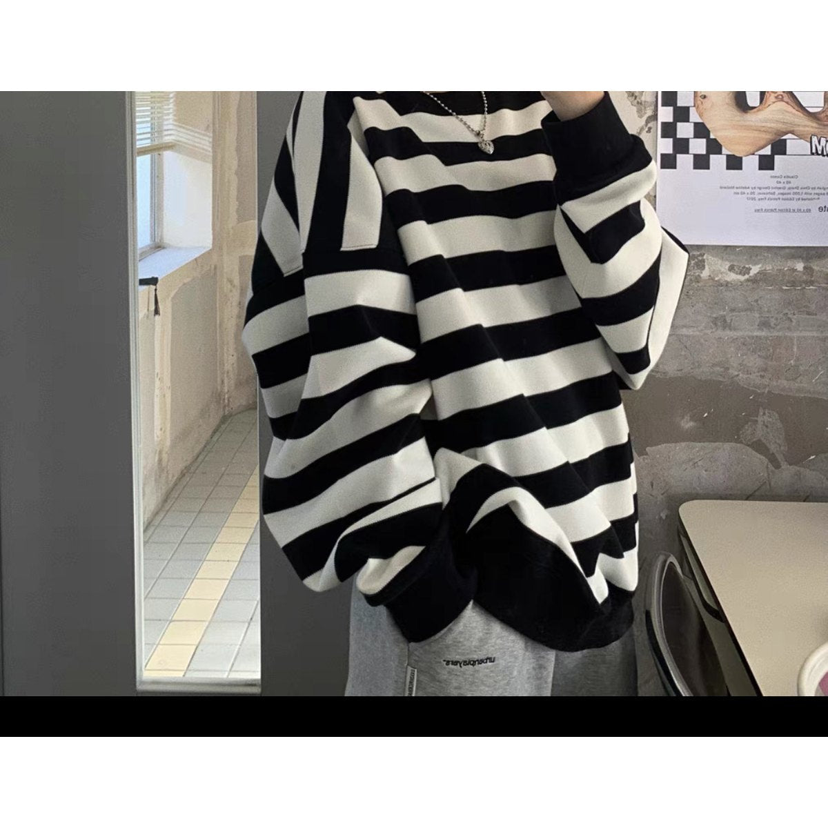 Women's Striped Sweatshirt