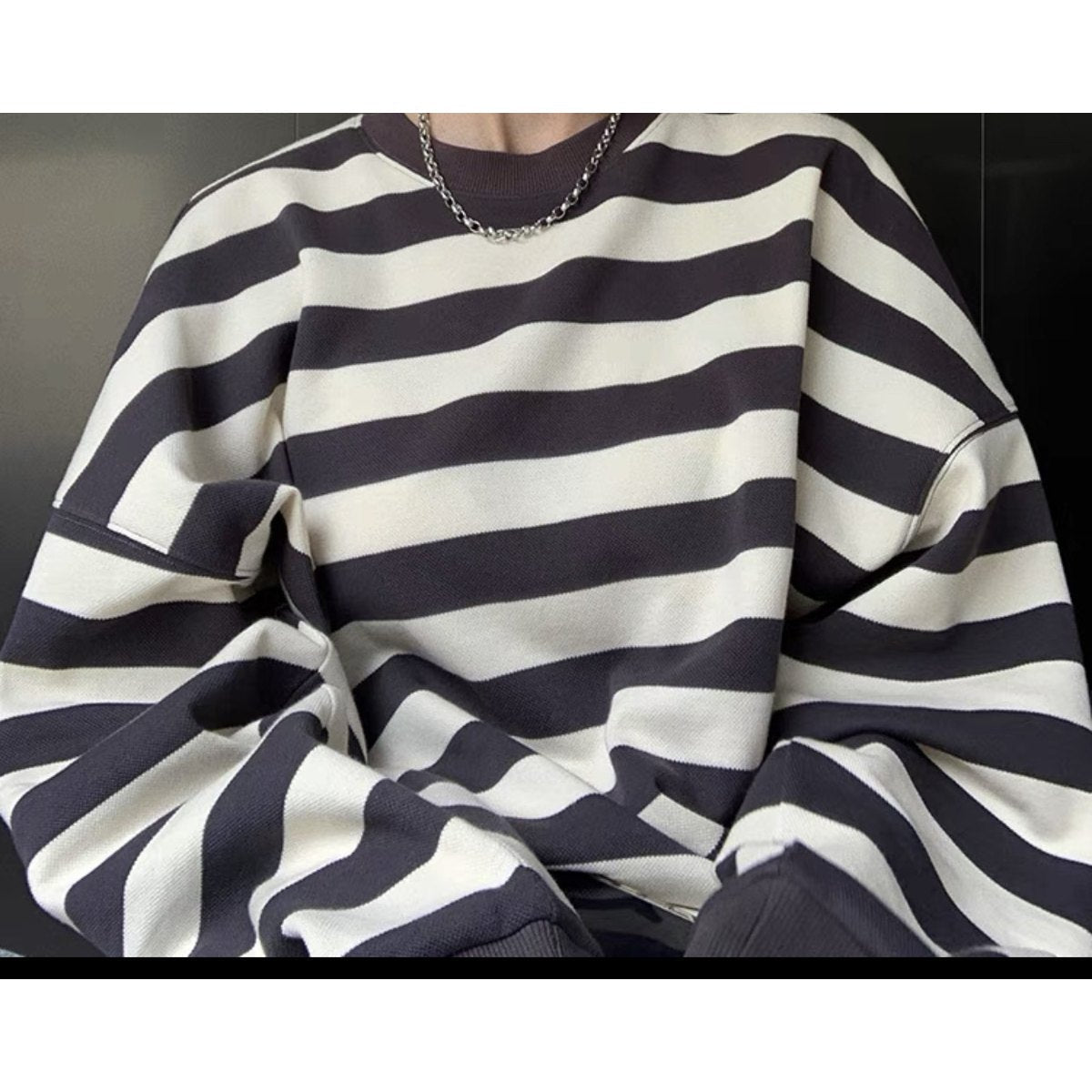 Women's Striped Sweatshirt