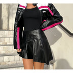 Women's Striped Zipper Coat