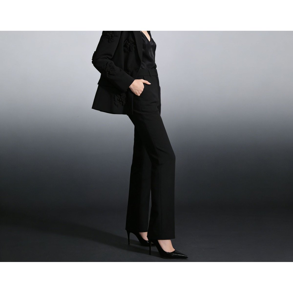 Women's Three-dimensional Floral Blazer