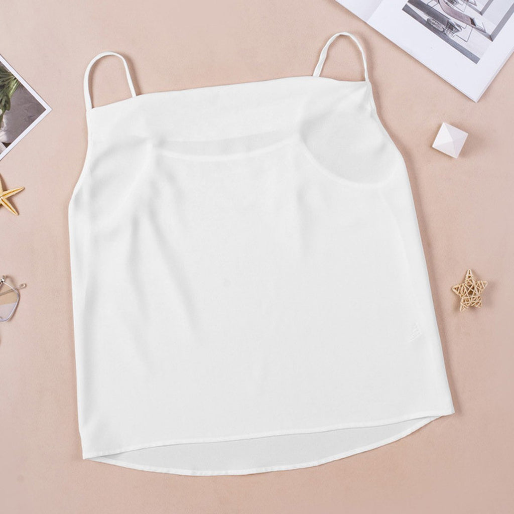 Women's Top Loose V-neck Chiffon Tank