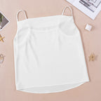 Women's Top Loose V-neck Chiffon Tank