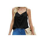 Women's Top Loose V-neck Chiffon Tank