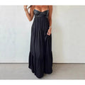 Women's Tube-top Patchwork Maxi Dress