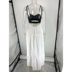 Women's Tube-top Patchwork Maxi Dress