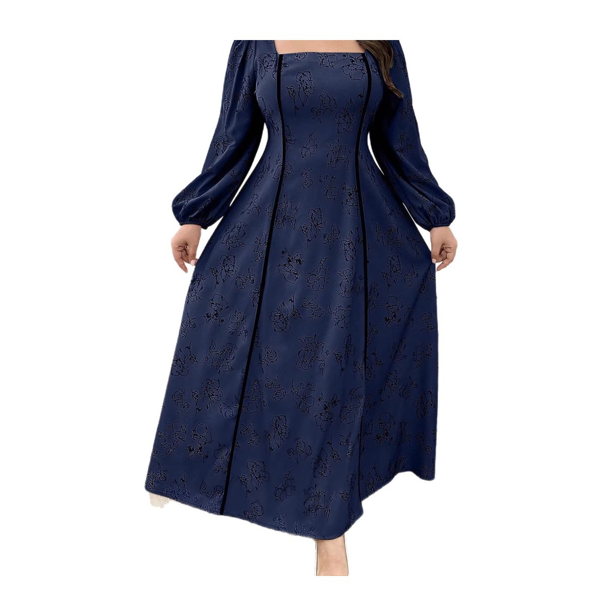 Women's Vintage- Flared Maxi Dress