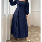 Women's Vintage- Flared Maxi Dress