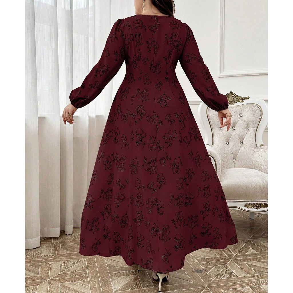 Women's Vintage- Flared Maxi Dress