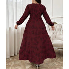 Women's Vintage- Flared Maxi Dress
