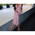 Women's Waist-cinching Halter Neck Maxi Dress