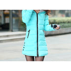 Women's Windproof Waterproof Jacket Coat Padded Long Section