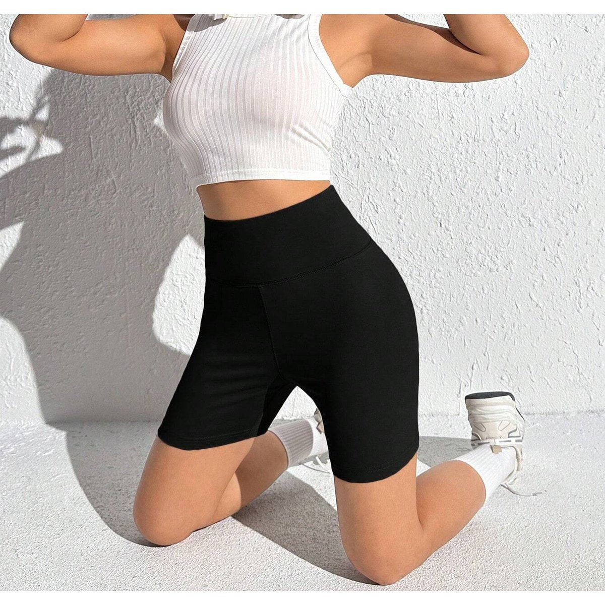 Women's Yoga Shorts Workout Biker High Waisted Butt