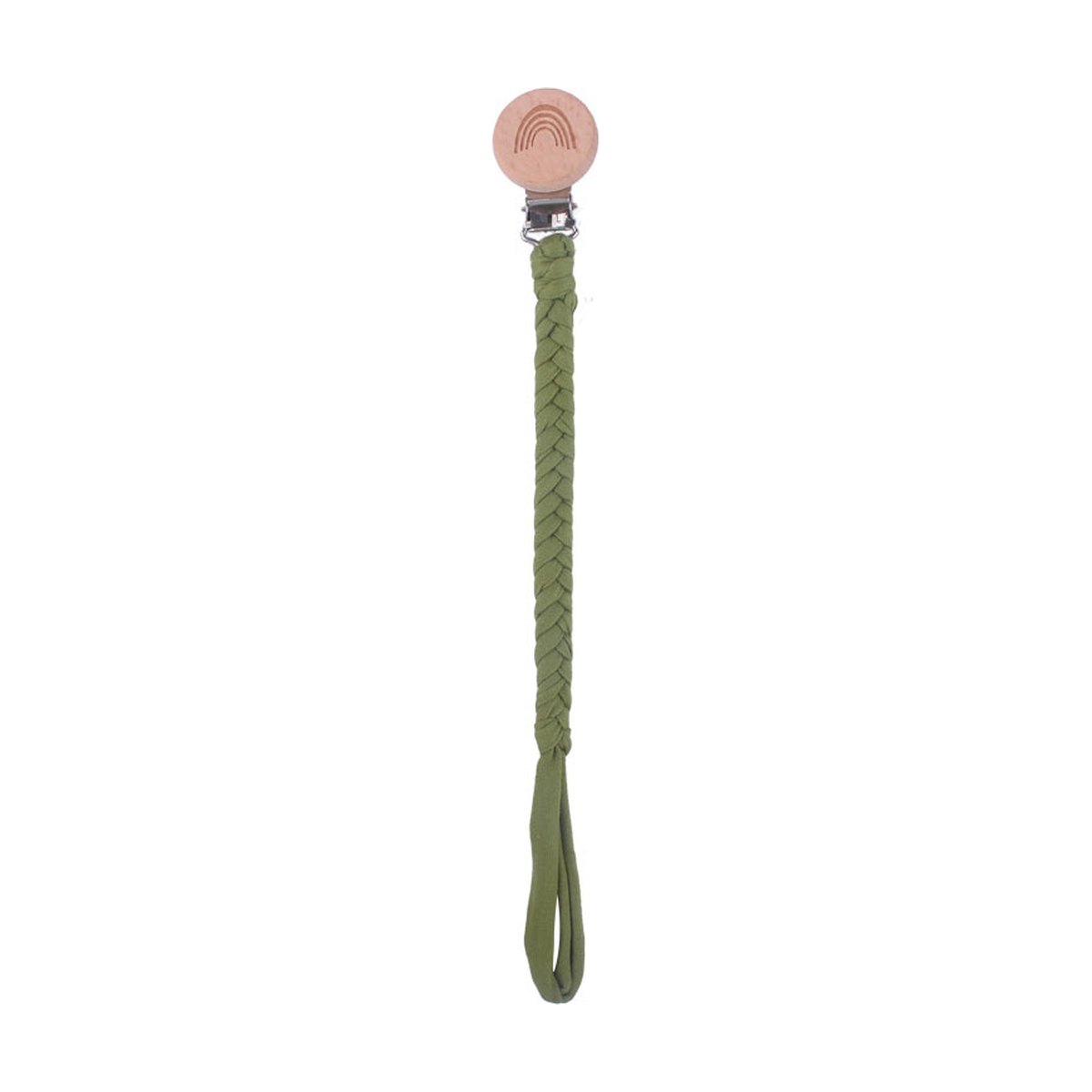 Rainbow Beech Pacifier Clip