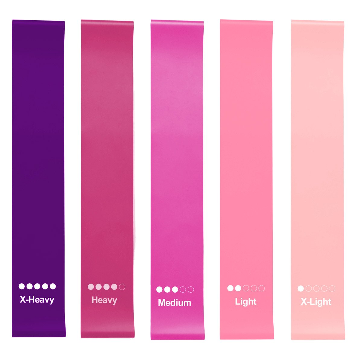Resistance Band Set, 5 Levels