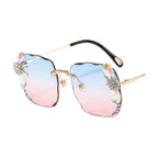 Rhinestone Gradient Sunglasses