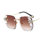 Rhinestone Gradient Sunglasses