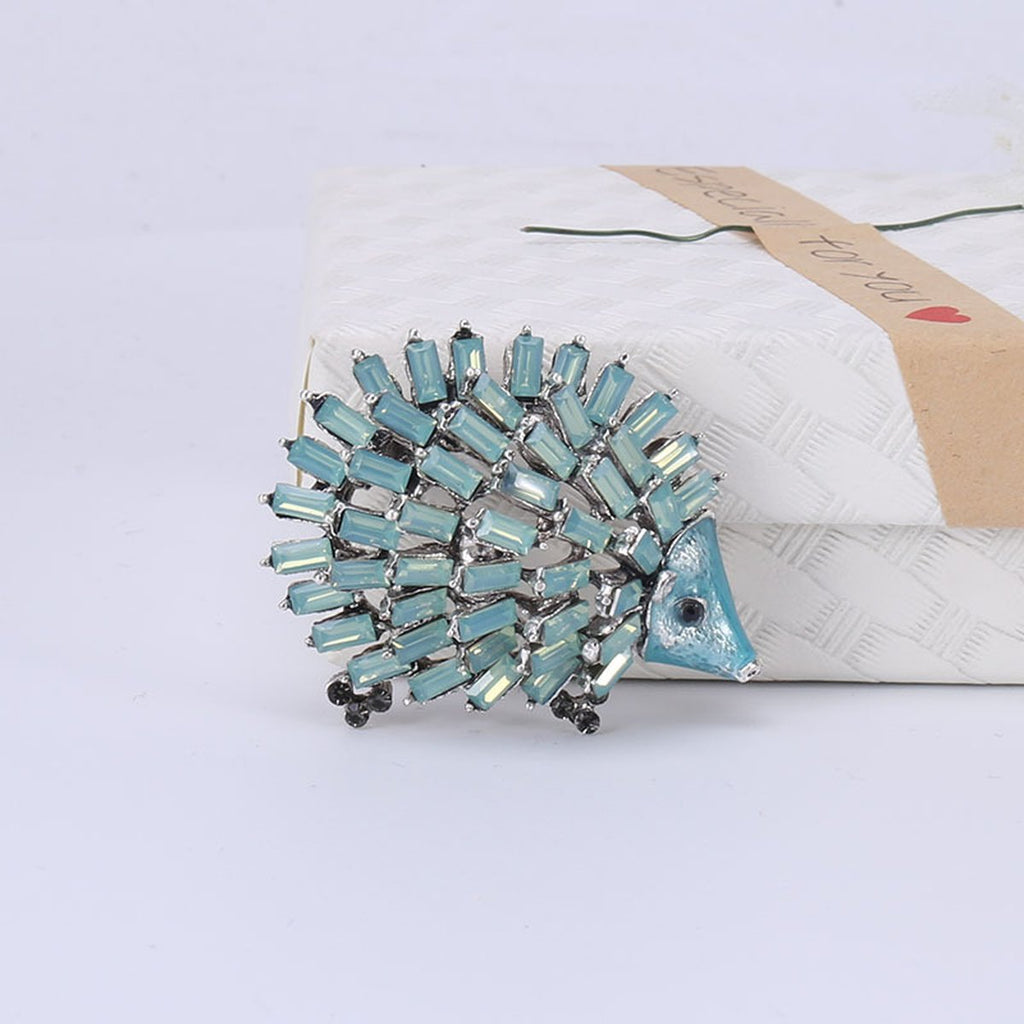 Rhinestone Hedgehog Brooch Clothing Accessories