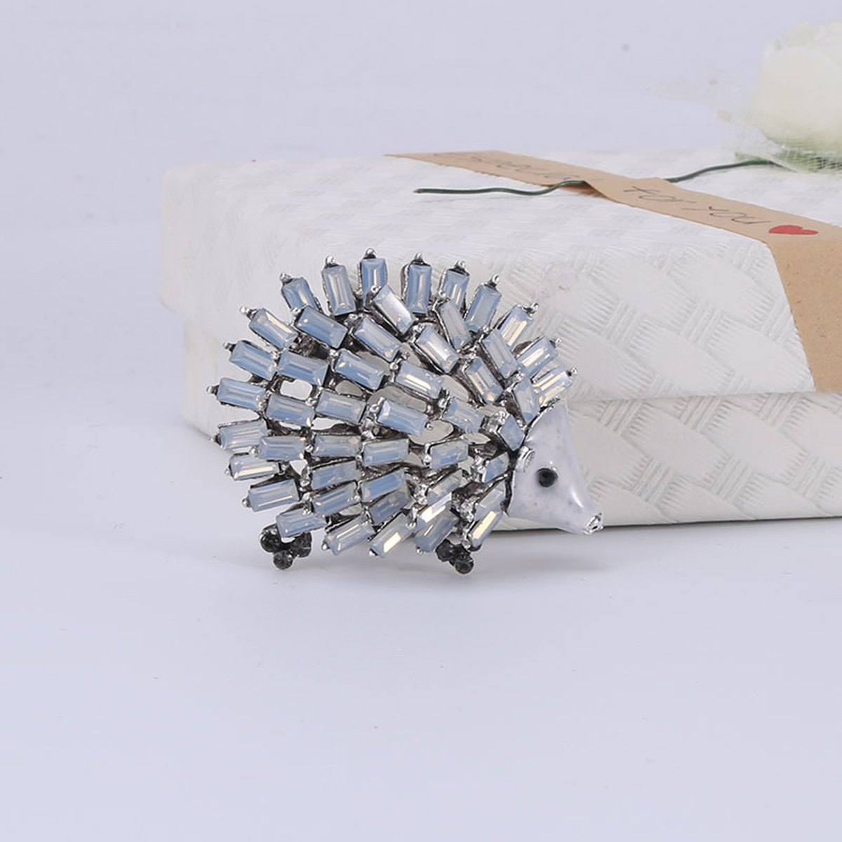 Rhinestone Hedgehog Brooch Clothing Accessories