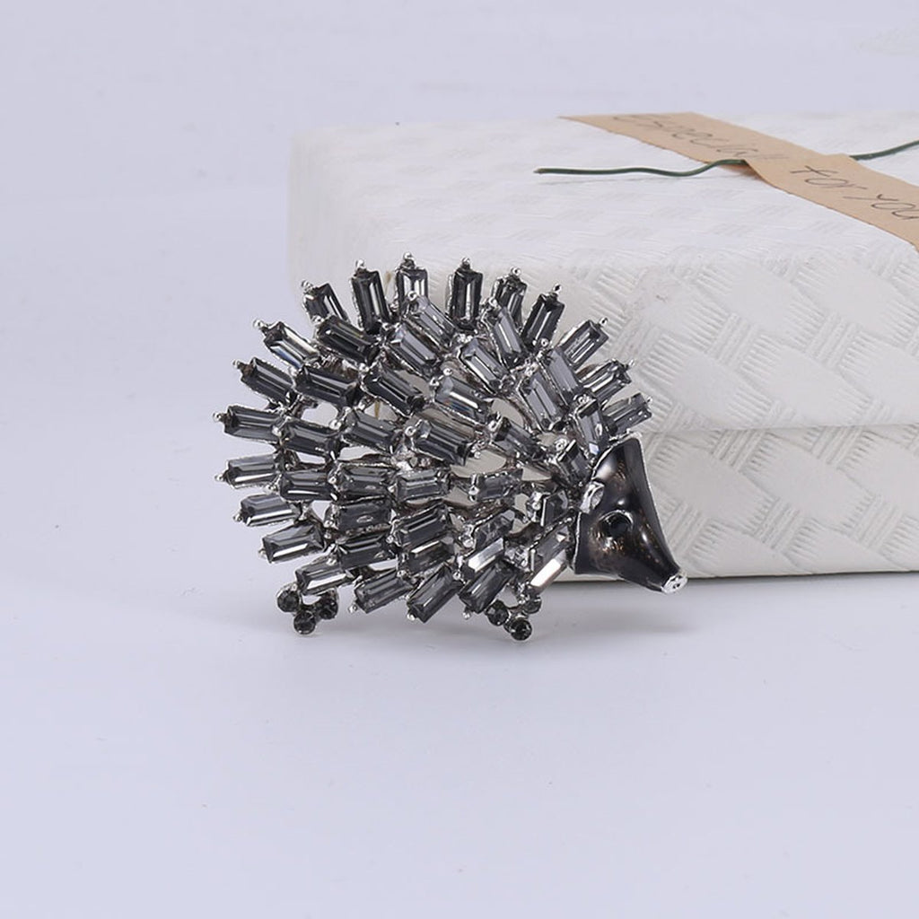 Rhinestone Hedgehog Brooch Clothing Accessories