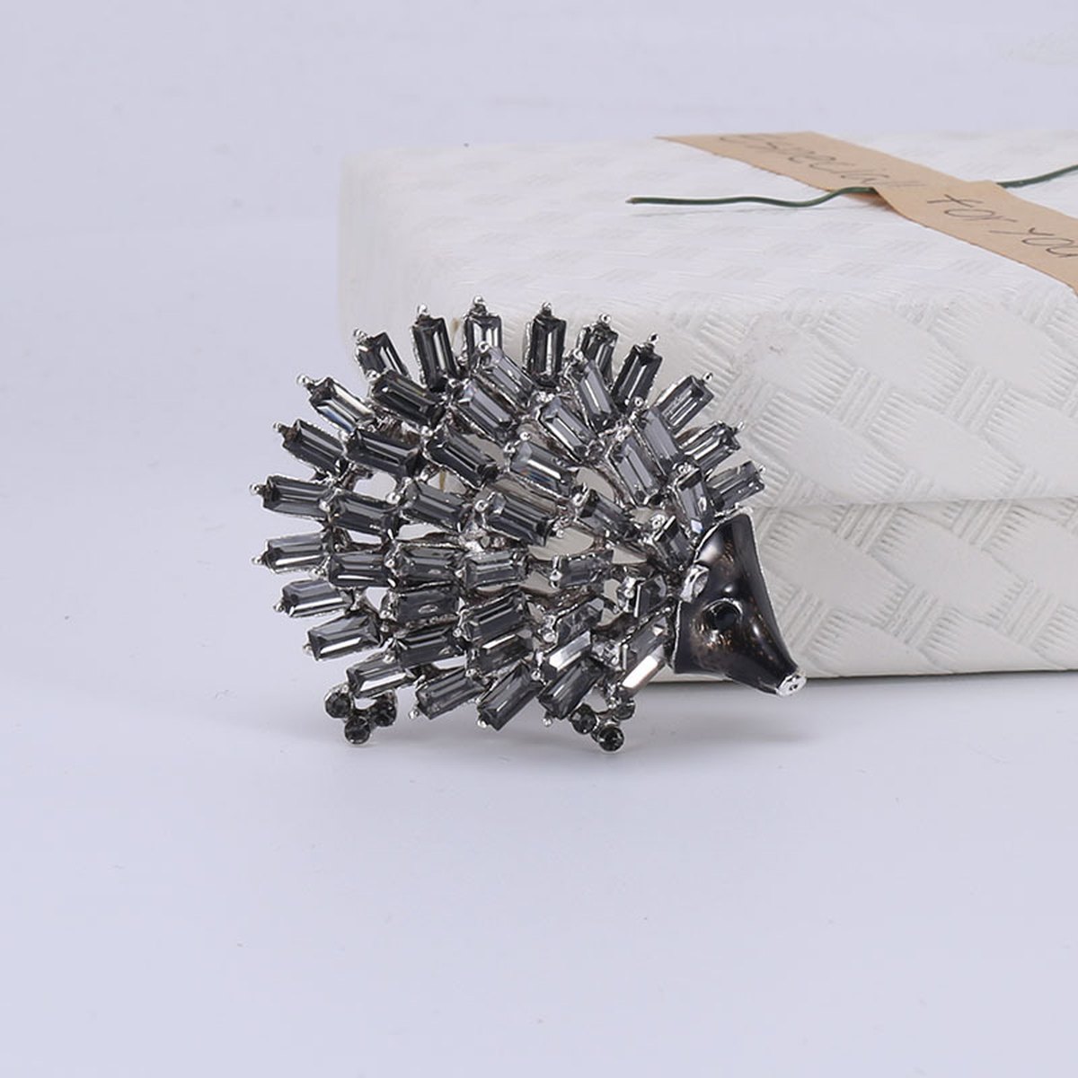 Rhinestone Hedgehog Brooch Clothing Accessories